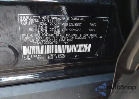 2024 Toyota Rav4 Xle from USA, damaged, VIN 2T3W1RFV6RC289345